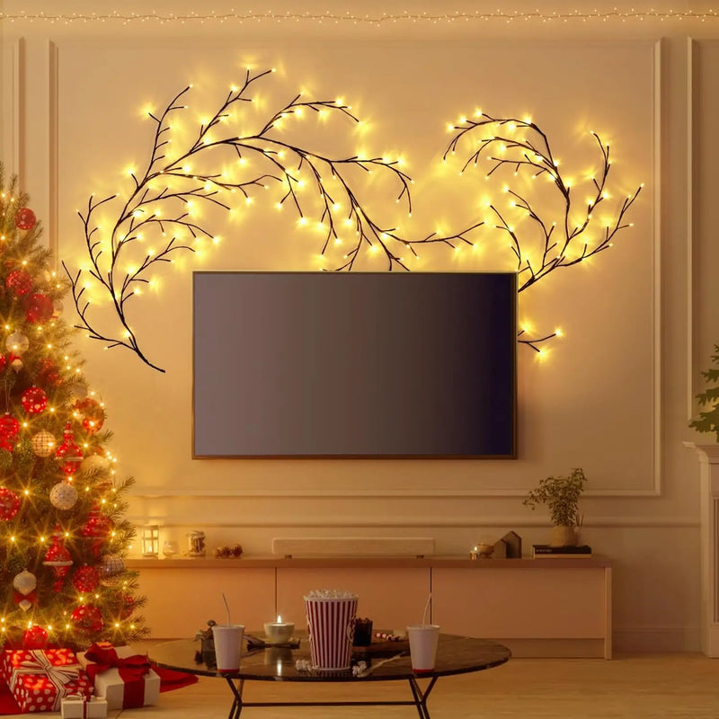 Videira Encantada - Luzes de Videira com 96 LEDs