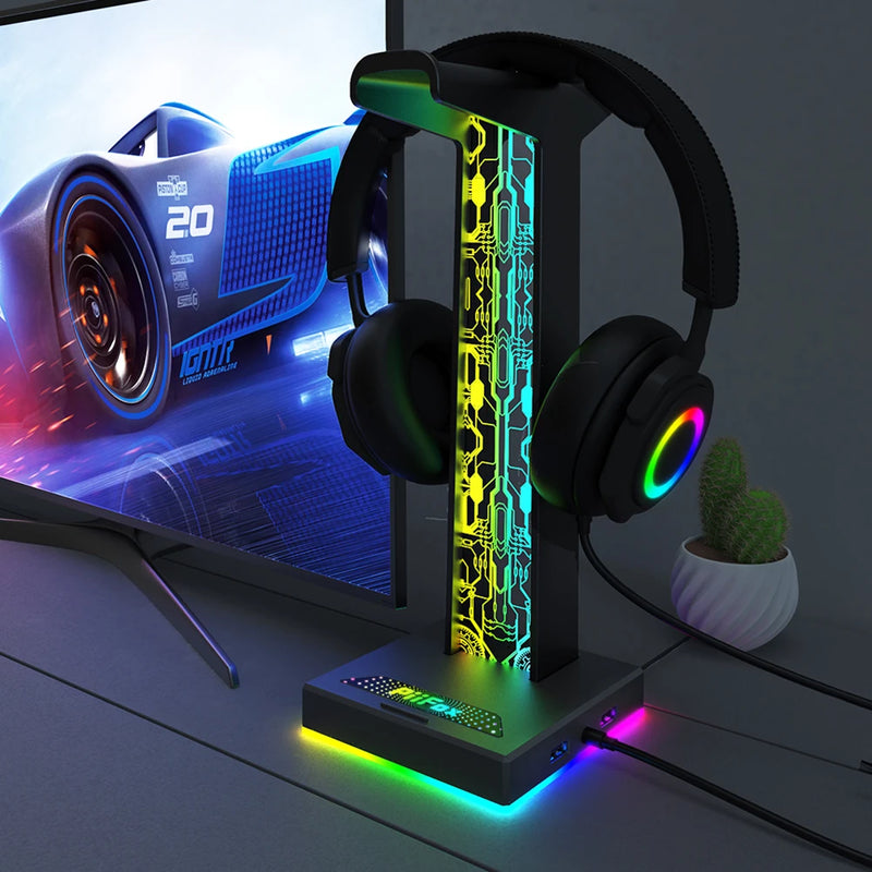 LightGuard - Suporte para Headphone com Iluminação RGB