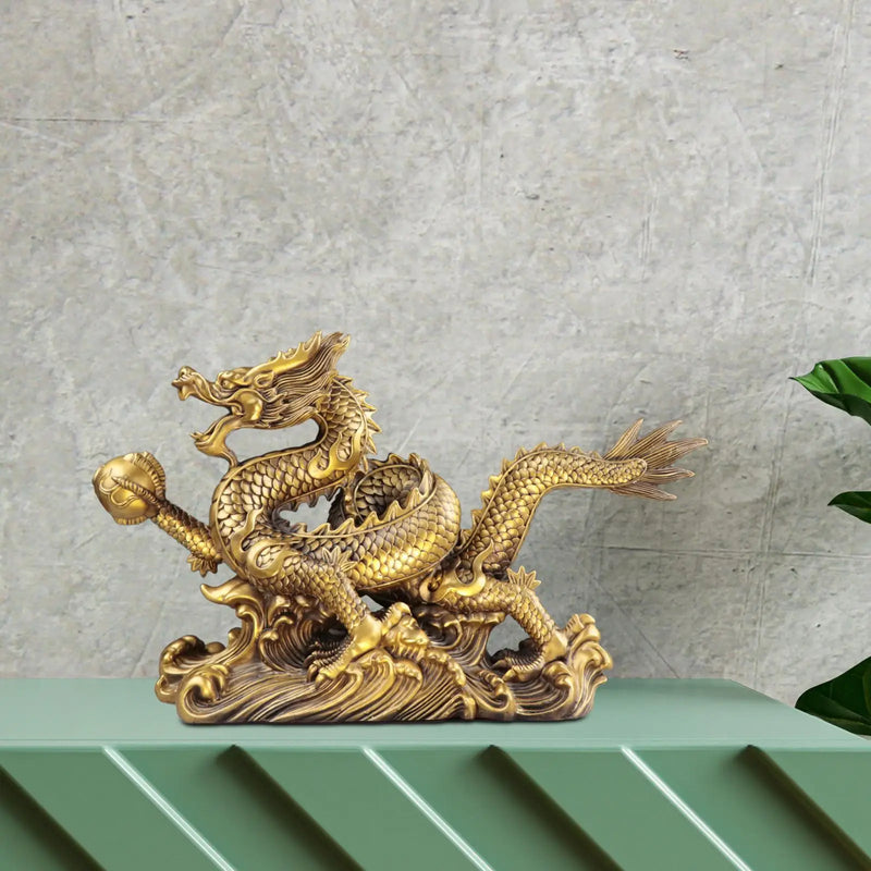 DragonSpirit - Estátua de Dragão Feng Shui para Decoração