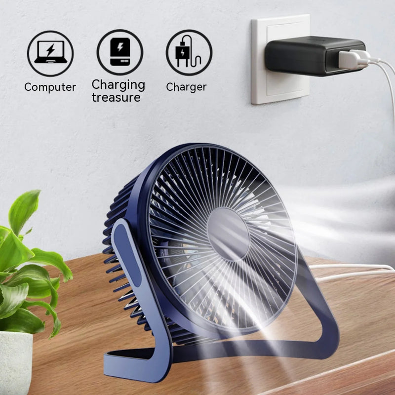 Ventilador USB de Mesa - Mini Ventilador Elétrico Portátil