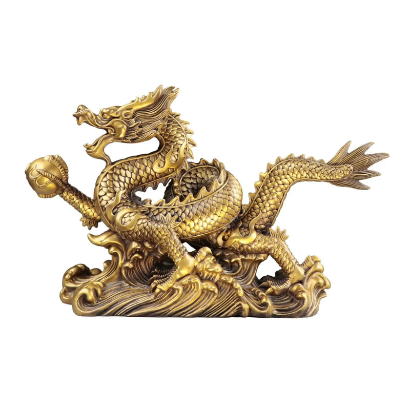 DragonSpirit - Estátua de Dragão Feng Shui para Decoração