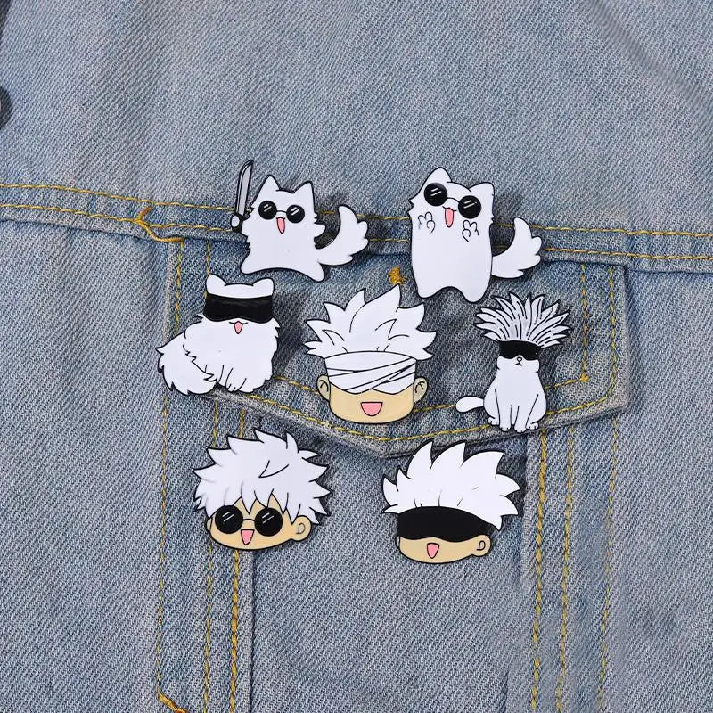 Gato Gojo - Broche de Esmalte Jujutsu Kaisen