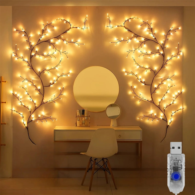 Videira Encantada - Luzes de Videira com 96 LEDs